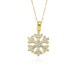 Glorria 8k Solid Gold Snowflake Necklace - GIFT SET
