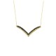 Glorria 14k Solid Gold Seagull Pave Necklace