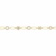 Glorria 14k Solid Gold Snowflake Pave Bracelet