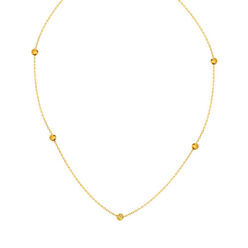 Glorria 14k Solid Gold Dorika Necklace Glorria 14k Solid Gold Dorika Necklace