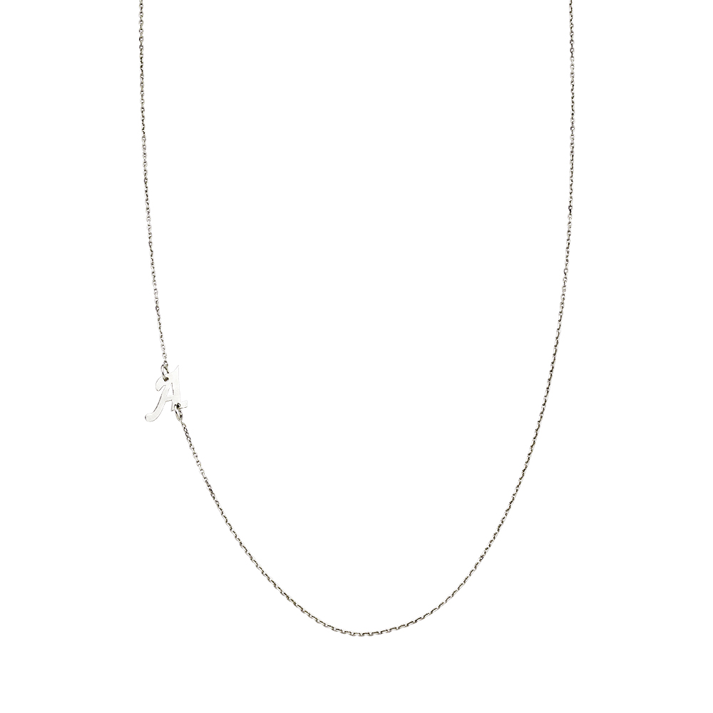 Glorria 925k Sterling Silver Letter Necklace