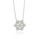 Glorria 925k Sterling Silver Snowflake Necklace