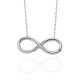 Glorria 925k Sterling Silver Infinity Necklace