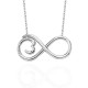 Glorria 925k Sterling Silver Infinity Necklace