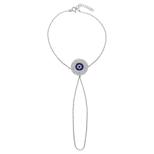 Glorria 925k Sterling Silver Evil Eye Shahmaran Glorria 925k Sterling Silver Evil Eye Shahmaran