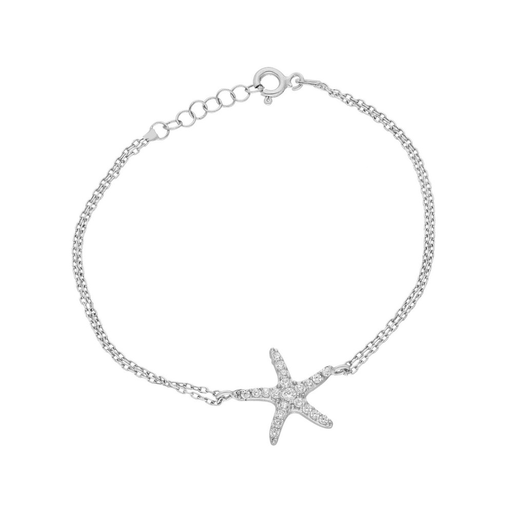 Glorria 925k Sterling Silver Starfish Bracelet Glorria 925k Sterling Silver Starfish Bracelet