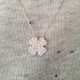 Glorria 925k Sterling Silver Clover Necklace