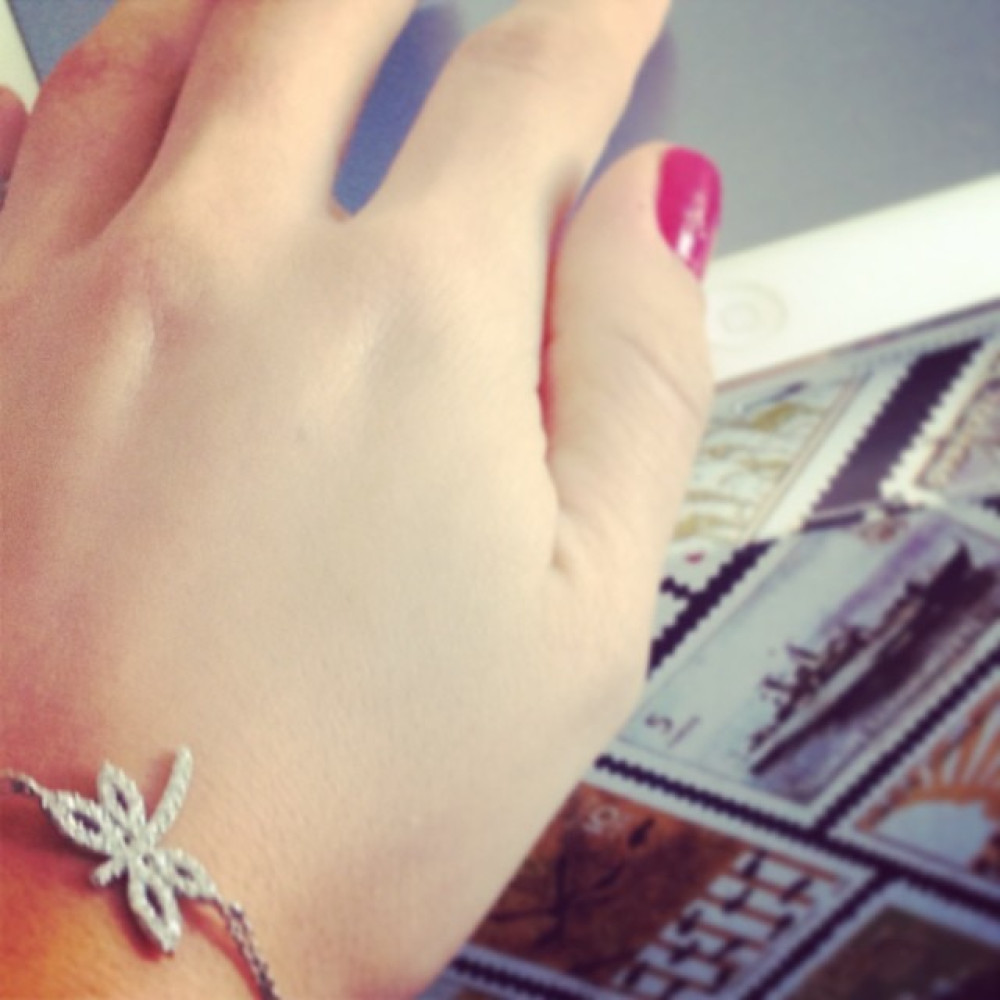 Glorria 925k Sterling Silver Dragonfly Bracelet Glorria 925k Sterling Silver Dragonfly Bracelet